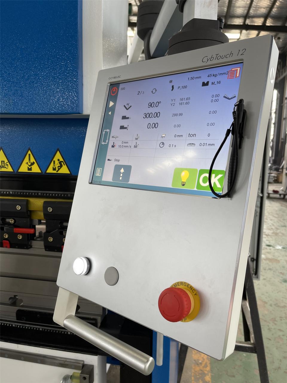 160t-4000 Fre de premsa de màquina de doblegar hidràulica CNC de 4 eixos