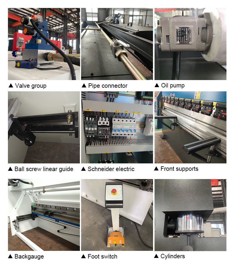 63t 2500mm Nc Carbon Steel Sheet Bending Machine Hydraulic Press Brake 63t 2500mm Nc Dobladora de xapes d'acer al carboni Fre de premsa hidràulica