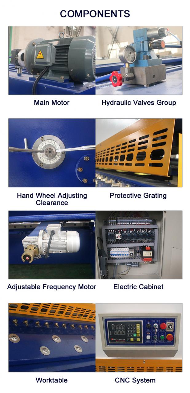 Cnc Nc Hydraulic Press Metal Guillotine Shear Machine For Carbon Stainless Steel Sheet Màquina de cisalla de guillotina de metall de premsa hidràulica Cnc Nc per xapa d'acer inoxidable al carboni