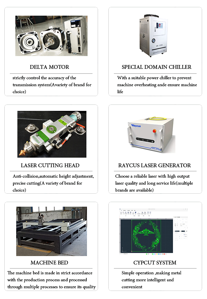 High Power Precision 1000w 1500w 2000w China Fiber Laser Cutting Machine Màquina de tall làser de fibra de Xina de precisió d'alta potència 1000w 1500w 2000w