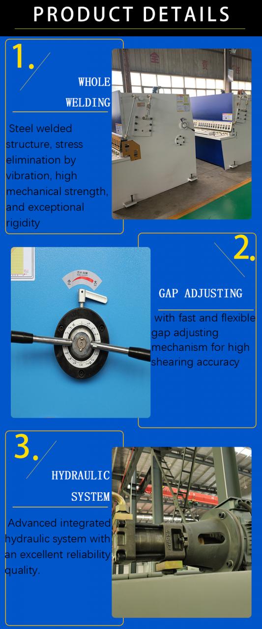 Màquina de cisalla de guillotina hidràulica Qc12y 8 * 6000 mm Guillotina de xapa industrial Alumini acer inoxidable Cisalla de tall M