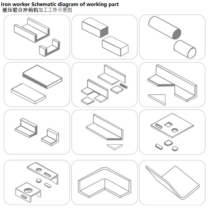 Màquina de cisalla i punxonadora hidràulica de la sèrie Q35y