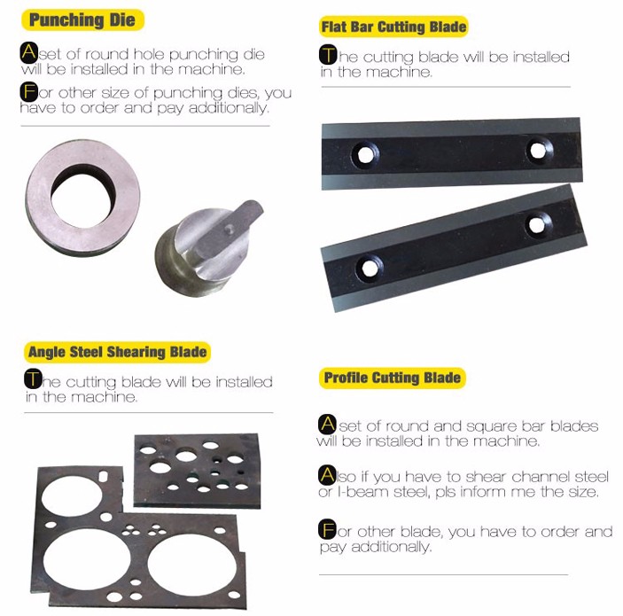 Màquina de perforació i cisalla combinada de treballador hidràulic multifuncional de la sèrie Q35y